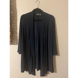 Chico's Travelers Navy Blue Jacket Topper Cardigan Jacket 2 Large Large